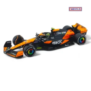 Bburago 1/43 Scale McLaren F1 Team MCL38 Miami Grand Prix 2024 – #4 Lando Norris Diecast Model (Formula 1)