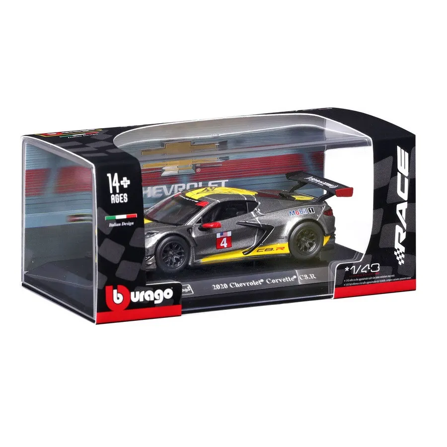 Bburago 1/43 Scale Chevrolet Corvette C8.R Diecast Car Model for 14+ Years - Image 3